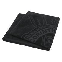 Toalha de Banho Praia e Piscina Escudo Corinthians Oficial Times Buettner Jacquard Relevo cor Preto Toalha de Banho Praia e Piscina Escudo Corinthians Oficial Times Buettner Jacquard Relevo cor Preto