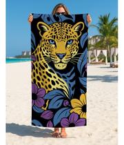 Toalha De Banho Praia Estampa Animal Selvagem Arte Moderna