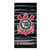 Toalha De Banho Praia Time Aveludada Corinthians Oficial