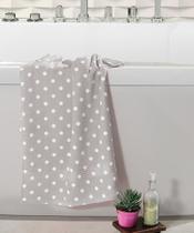 Toalha De Banho Prisma Dohler Estampada Fernanda Cinza