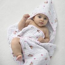 Toalha de Banho Soft 2 Camadas Fralda Turma da Mônica Baby