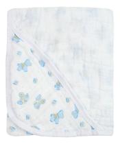 Toalha de Banho Soft Bebe Com Capuz 85cmx85cm Azul Macia 100%algodão