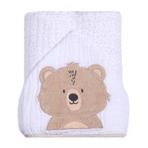 Toalha De Banho Soft Capuz Bordado Urso Ted Papi Toalha De Banho Soft Capuz Bordado Urso Ted Papi