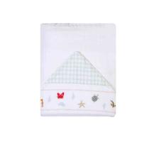 Toalha de banho soft com capuz bordado 90cm x 75cm