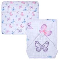 Toalha De Banho Soft Com Capuz Bordado Infantil Bebê Com Tecido De Fralda 80x90cm - Incomfral Baby Joy Toalha De Banho Soft Com Capuz Bordado Infantil Bebê Com Tecido De Fralda 80x90cm - Incomfral Baby Joy