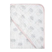 Toalha de Banho Soft com Capuz Estampada Bebê 80 x 80 cm Papi Menina Menino