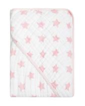 Toalha De Banho Soft Com Capuz Estampada Star Rosa Papi