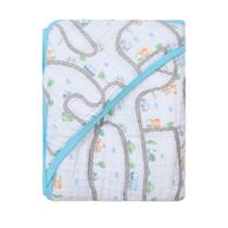 Toalha De Banho Soft Infantil Carros Com Capuz 80x80cm Papi