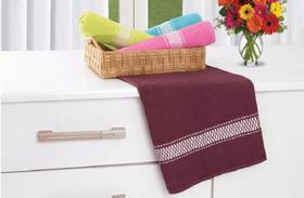 Toalha de banho tecido confortável detalhe na barra - Filó modas