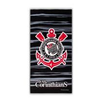 Toalha de Banho Time Buettner Aveludada Brasão Corinthians Toalha de Banho Time Buettner Aveludada Brasão Corinthians