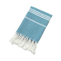 Toalha De Banho Turca Listrada De Algodão Absorvente Com Franjas Para Academia, Camping, Praia,