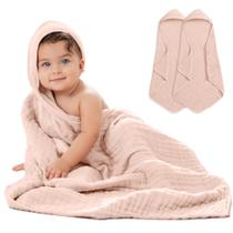 Toalha de Bebê 2 Unidades Comfy Cubs com Capuz 81x81 cm Algodão Musselina