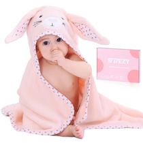 Toalha de bebê com capuz TBEZY, coelhinho recém-nascido de algodão espesso ultramacio