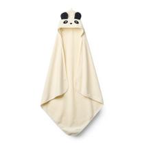 Toalha de bebê Huxie Panda com capuz de algodão orgânico 81x81 cm