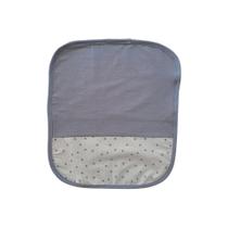 Toalha de Boca em Malha Dupla com Viés 30x32cm Cinza Triângulos Arrumadinho Enxovais Toalha de Boca em Malha Dupla com Viés 30x32cm Cinza Triângulos Arrumadinho Enxovais