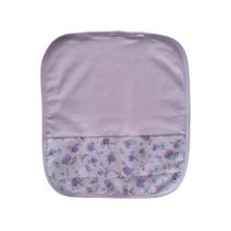 Toalha de Boca em Malha Dupla com Viés 30x32m Lilás Flor Arrumadinho Enxovais