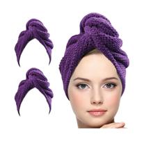Toalha de cabelo KEEPOZ 100% algodão superabsorvente para mulheres Toalha de cabelo KEEPOZ 100% algodão superabsorvente para mulheres