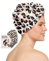 Toalha de Cabelo Kitsch Microfibra Super Absorvente - Estampa Leopardo Toalha de Cabelo Kitsch Microfibra Super Absorvente - Estampa Leopardo