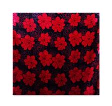 Toalha De Cetim Para Tarô Baralho Floral Vermelha 70cm - Flash