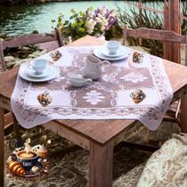 Toalha De Chá Renda Estampado 78 Cm X 78 Cm
