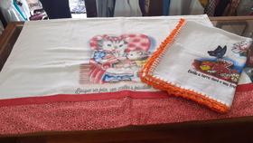 Toalha de chá vera artes 20x30 cor branca