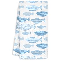 Toalha de cozinha Jvpke Fish Decor Poliéster 41x61 cm Toalha de cozinha Jvpke Fish Decor Poliéster 41x61 cm