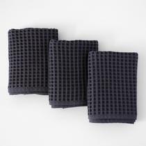 Toalha de cozinha PÜSKÜL Organic Waffle 100% algodão turco, conjunto de 3 Toalha de cozinha PÜSKÜL Organic Waffle 100% algodão turco, conjunto de 3