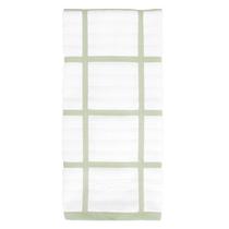 Toalha de cozinha totalmente revestida xadrez 100% algodão 43x76cm de erva-doce Toalha de cozinha totalmente revestida xadrez 100% algodão 43x76cm de erva-doce