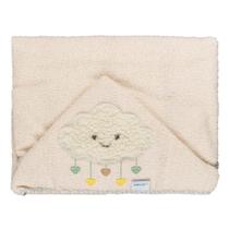 Toalha de Felpa Soft com Capuz de Centro Bordado e Forro de Fralda Quadriculada Lisa Toalha de Felpa Soft com Capuz de Centro Bordado e Forro de Fralda Quadriculada Lisa