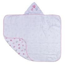 Toalha De Fralda Bordada Soft Corações Baby Joy