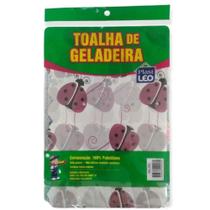 Toalha de Geladeira Kit 3 Peças estampa Joaninha - Plast leo