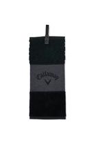 Toalha de golfe Callaway TW CG Trifold Black Small Toalha de golfe Callaway TW CG Trifold Black Small