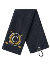 Toalha de golfe CybGene Microfiber 41x61 cm com mosquetão Toalha de golfe CybGene Microfiber 41x61 cm com mosquetão