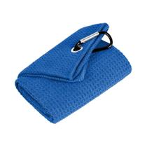 Toalha De Golfe Preta Com Clipe Microfibra Padrão Waffle Super Absorvente 30x50cm Para Bolsas