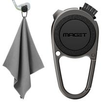 Toalha de golfe Spigen Mag-it Mag-it Magnetic Microfiber Grey