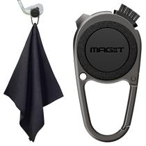 Toalha de golfe Spigen Mag-it Mag-it Magnética Microfiber Groove Cleaner Toalha de golfe Spigen Mag-it Mag-it Magnética Microfiber Groove Cleaner