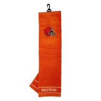 Toalha de golfe Team Golf Cleveland Browns de algodão bordado Toalha de golfe Team Golf Cleveland Browns de algodão bordado