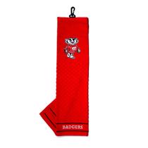 Toalha de golfe Team Golf NCAA Wisconsin Badgers bordada Toalha de golfe Team Golf NCAA Wisconsin Badgers bordada