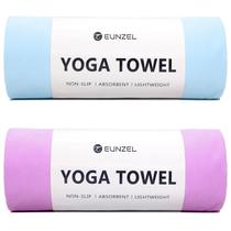 Toalha de ioga Eunzel Hot Yoga antiderrapante absorvente de suor 185x67cm