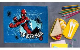Toalha de Lancheira Infantil Estampada Aveludada Spider Man 28x40cm Lepper