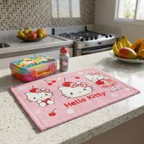 Toalha de Lancheira Infantil Felpuda Hello Kitty 28x40 cm Lepper