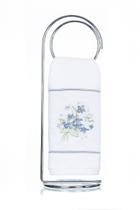 Toalha de Lavabo Bordado Amor Perfeito Super Luxo