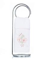 Toalha de Lavabo Bordado Flor de Cerejeira Super Luxo