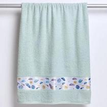 Toalha de Lavabo Infantil Space Routes 30cm X 50cm Lufamar - Toalha de Lavabo Infantil Space Routes 30cm X 50cm Lufamar -