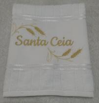 Toalha de Lavabo Religiosa, Bordada Santa Ceia