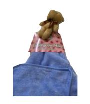 Toalha De Mão Azul 30CM X 30CM Com Bichinho De Pelúcia Toalha De Mão Azul 30CM X 30CM Com Bichinho De Pelúcia