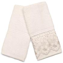 Toalha De Mão Bordado Lavabo Algodão Buettner Kit 2pç Social Toalha De Mão Bordado Lavabo Algodão Buettner Kit 2pç Social
