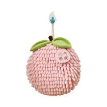 Toalha De Mão De Chenille Vermelha De Secagem Rápida, Macia E Absorvente Com Alça Para Cozinha E