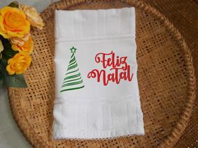 Toalha de Mão Lembrancinha Dohler Artesanalle Bordada Natal