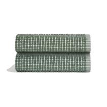 Toalha de mão ONSEN Terry Cotton Waffle 50x75cm, pacote com 2 unidades Spruce